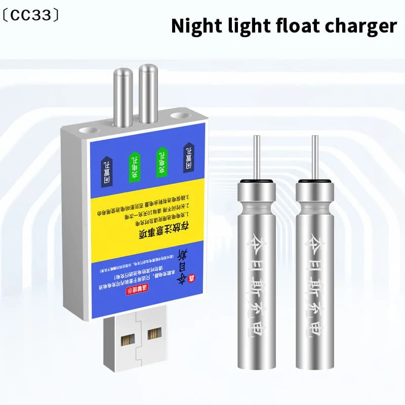 Flotteur LED rechargeable CR425 avec chargeur USB - Accessoire pour pêche de nuit et indicateur de touche