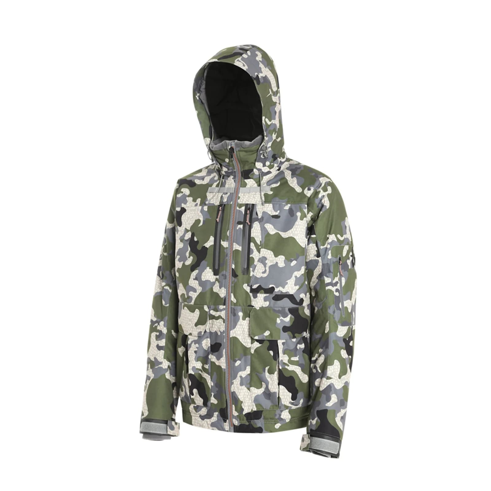 Veste isolée pêche hiver camouflage canard - Manteau chasse Northern Aerolite qualité premium extérieur
