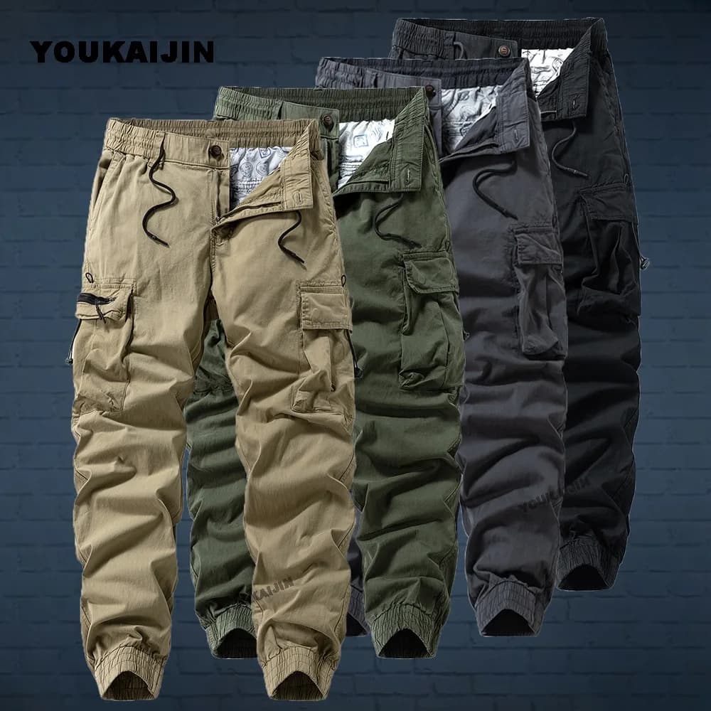 Pantalon jogger tactique ripstop pour hommes - Léger multi-poches - Taille 40 pêche confort