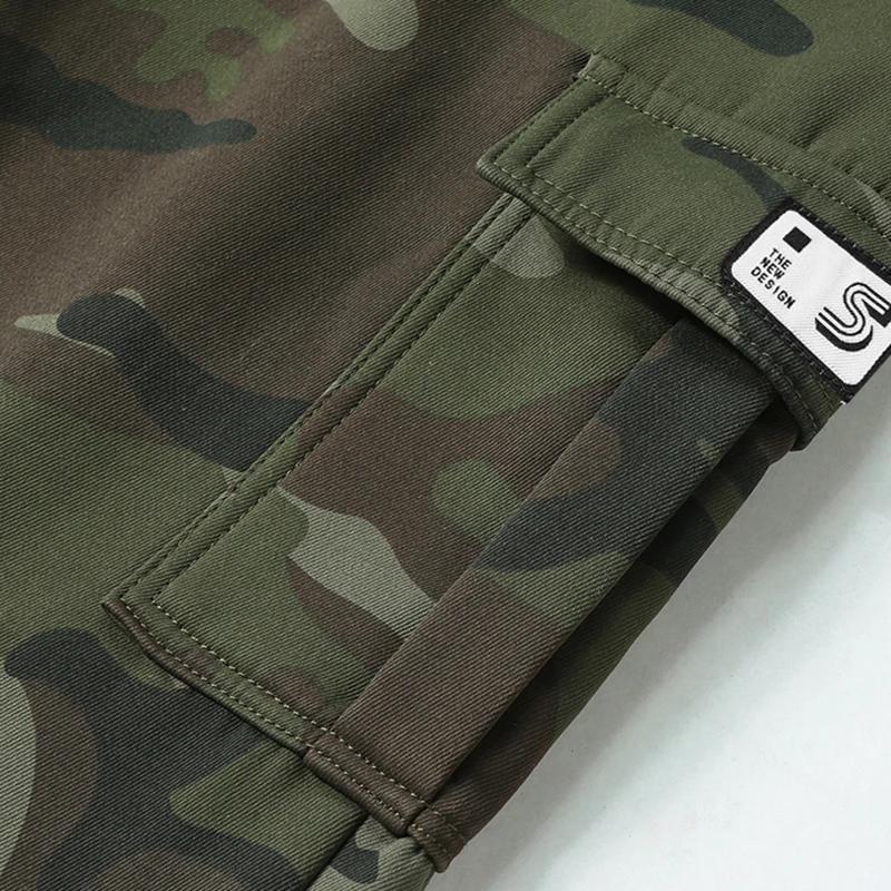Salopette camouflage tactique pour hommes - Multi-poches qualité - Parfait entraînement pêche