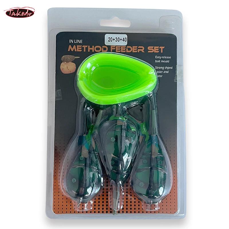 Moule à amorce TAKEDO TN15 pour carpe - Poids 20G à 60G, idéal pour pêche au feeder et méthode