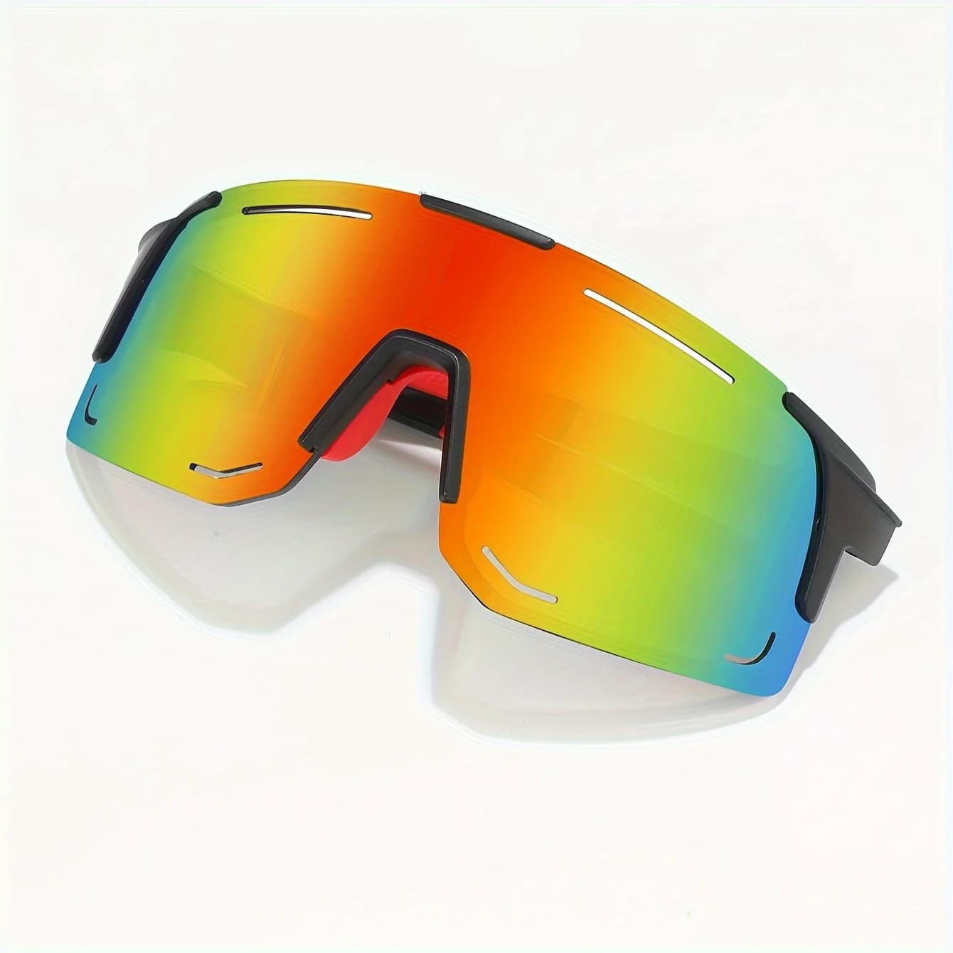 Lunettes de soleil sportives enveloppantes unies pour pêche et cyclisme - UV400 homme femme