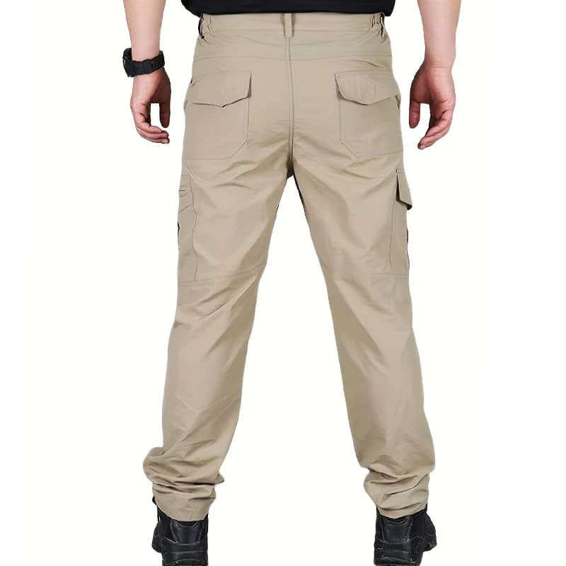 Pantalon cargo pêche homme été fin séchage rapide randonnée pêche travail respirant multi-poches