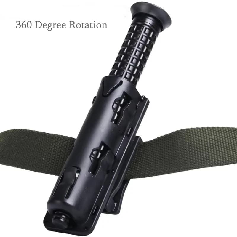 Étui tactique rotatif 360° pour matraque de pêche - holster ceinture défense