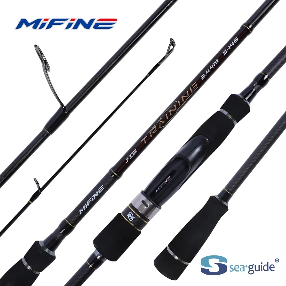Canne à pêche leurre MIFINE JIG TRAINING fast hollow tip pour sandre brochet perche - puissance 10-14lb