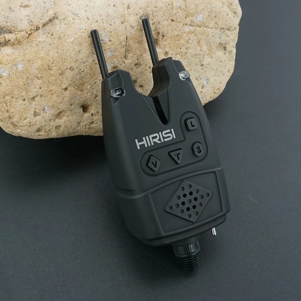 Alarmes de touche Hirisi B160 pour carpe avec contrôle sensibilité - Accessoire pêche avec indicateur LED et réglage tonalité