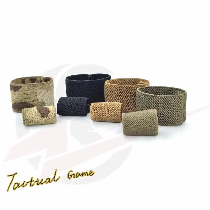 5 fixations élastiques tactiques pour ceinture de pêche - 20MM à 50MM pour équipement de pêche