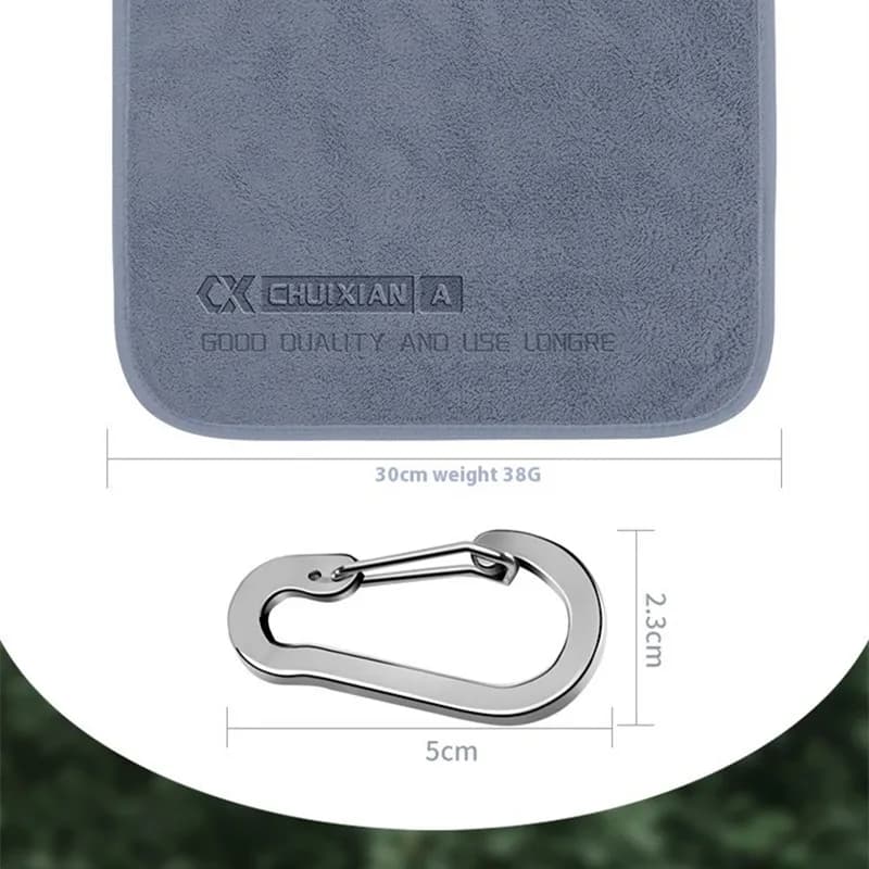 Serviette de pêche ultra douce et séchage rapide, microfibre pour nettoyer et sécher votre canne en extérieur