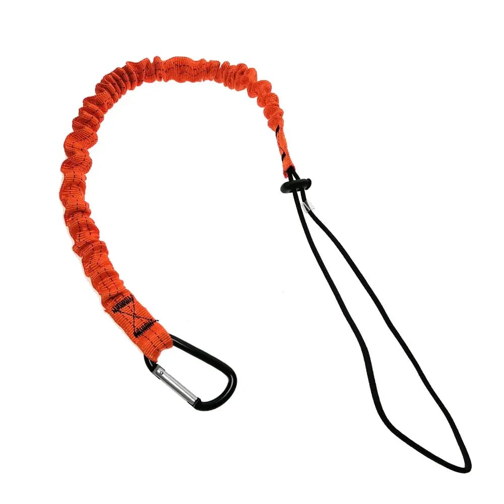 Laisse de sécurité avec mousqueton pour pagaie SUP kayak pêche - Corde enroulée pour canne à pêche