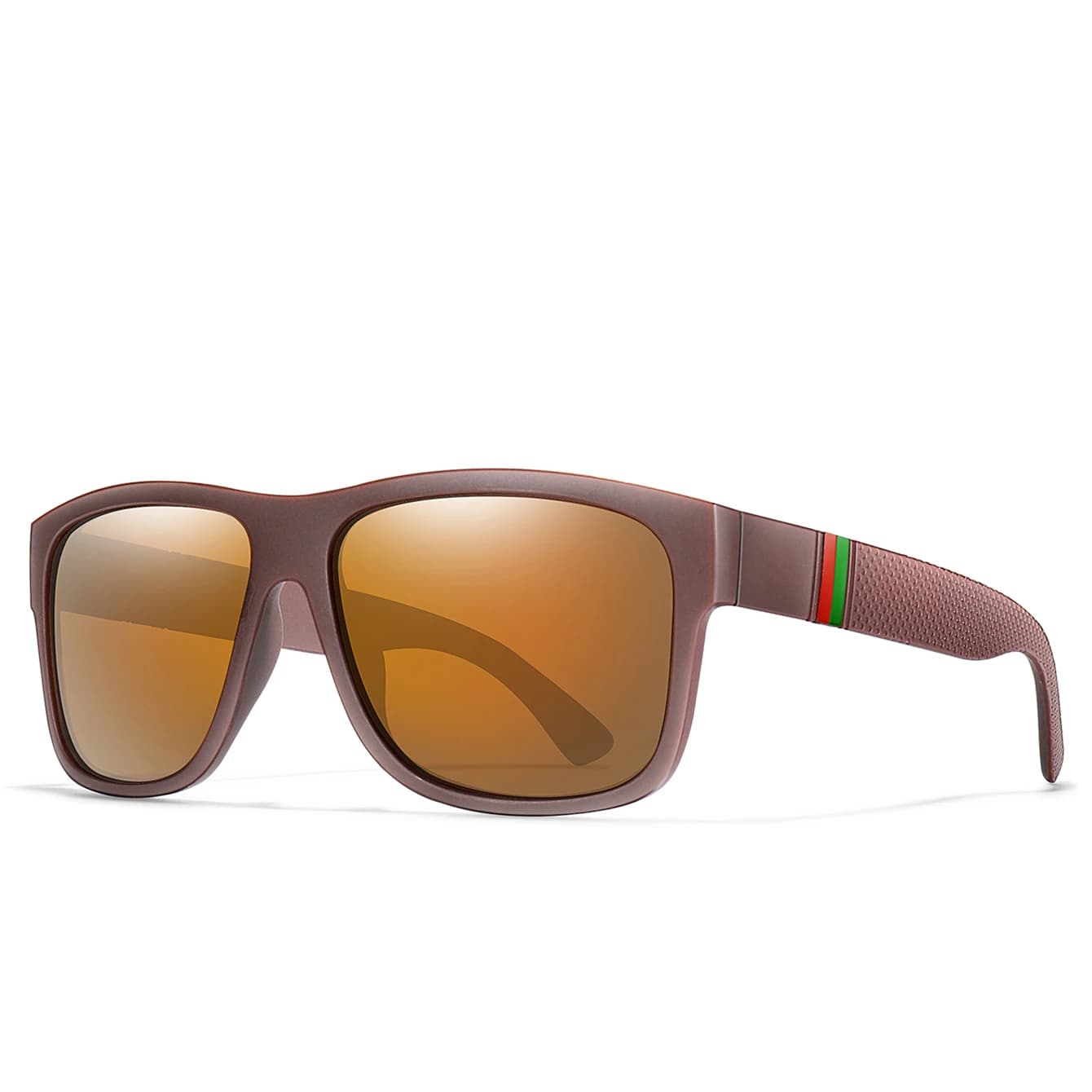 Lunettes pêche polarisées vintage marque classique homme - Monture carrée grande UV400