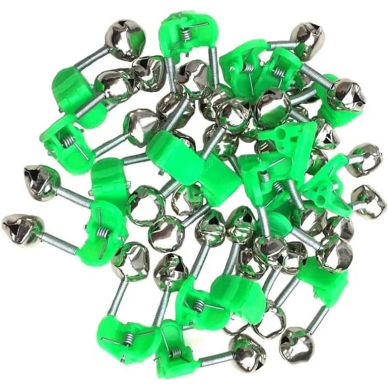 Clips alarme spirale avec double clochette pour canne à pêche - Alerte sonore de touche nocturne