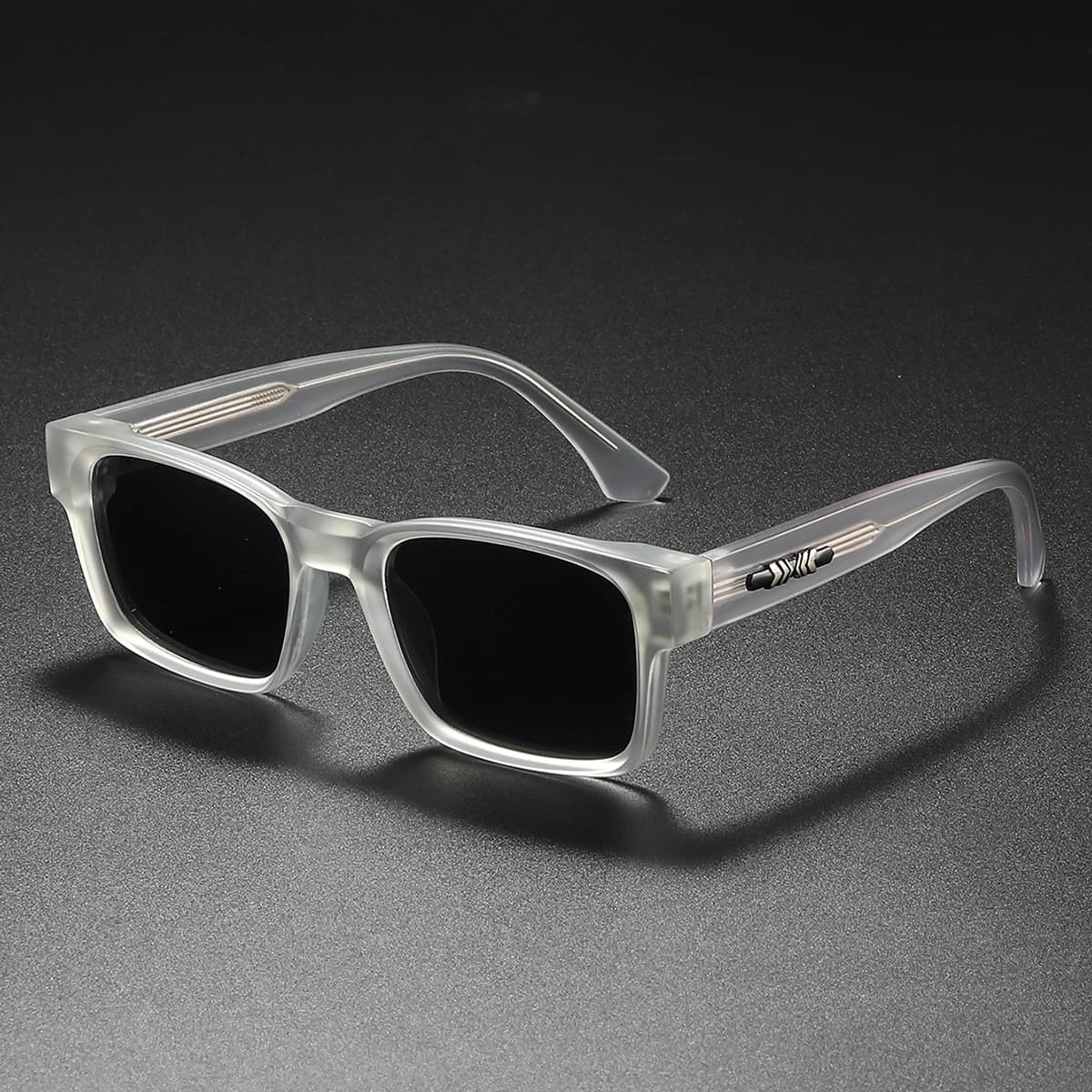 Lunettes de soleil polarisées Quality Square pour pêche - Métal UV400 Homme Femme Voyage Plage