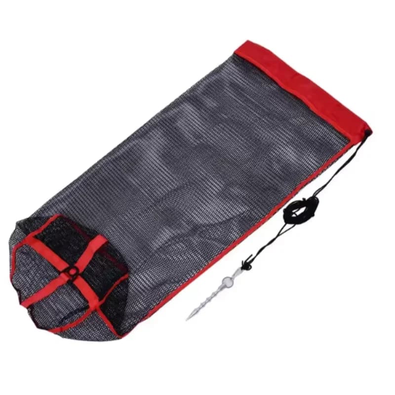 Filet de pêche pliable et renforcé pour poissons, écrevisses et crevettes avec fermeture pratique
