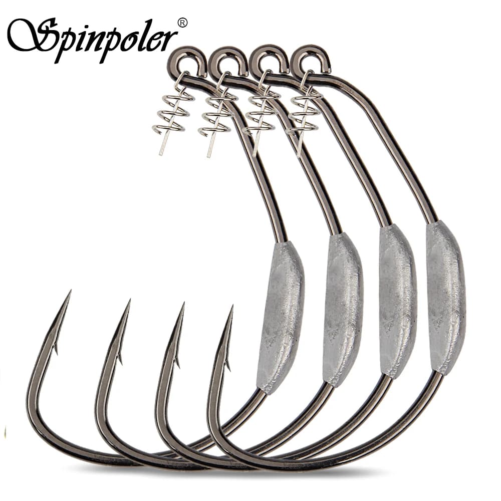 Hameçons Spinpoler Raptor Heavy Duty 5/0 7/0 10/0 pour leurres souples pêche eau douce et mer