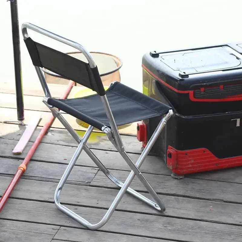 Tabouret pliant pêche portable léger - Siège camping antidérapant pour intérieur et extérieur