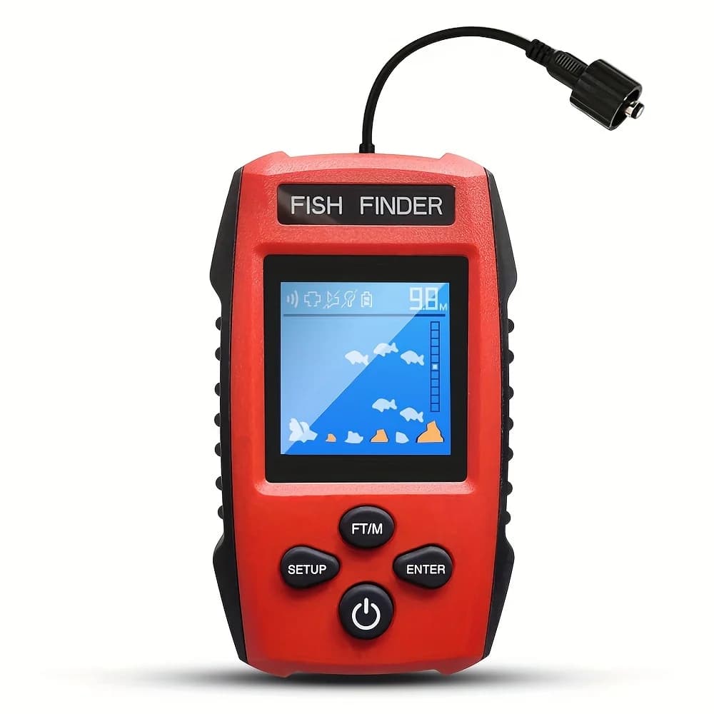 Sonar pêche filaire écran couleur - Transducteur détection profonde pour bateaux kayak pêche mer