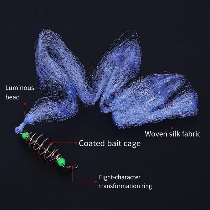 Filet de pêche automatique pour homards et poissons en acier haute teneur en carbone, idéal pour