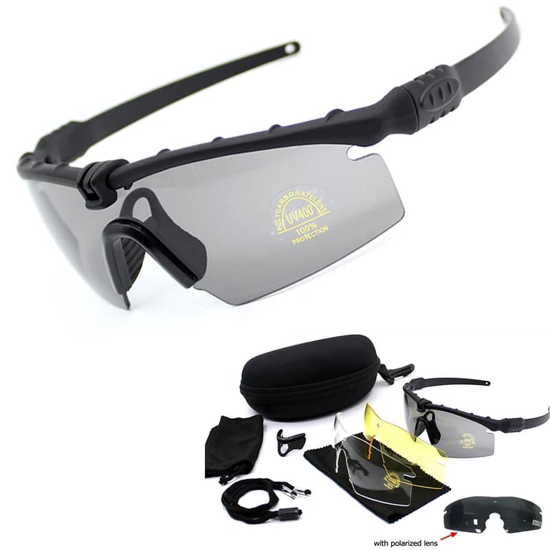 Lunettes tactiques polarisées 3.0 pour pêche au gros - Protection balistique et réduction éblouissement