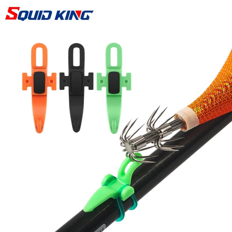SQUID KING 2 pièces porte-hameçons fixe pour canne à pêche accessoires portable appâts leurres