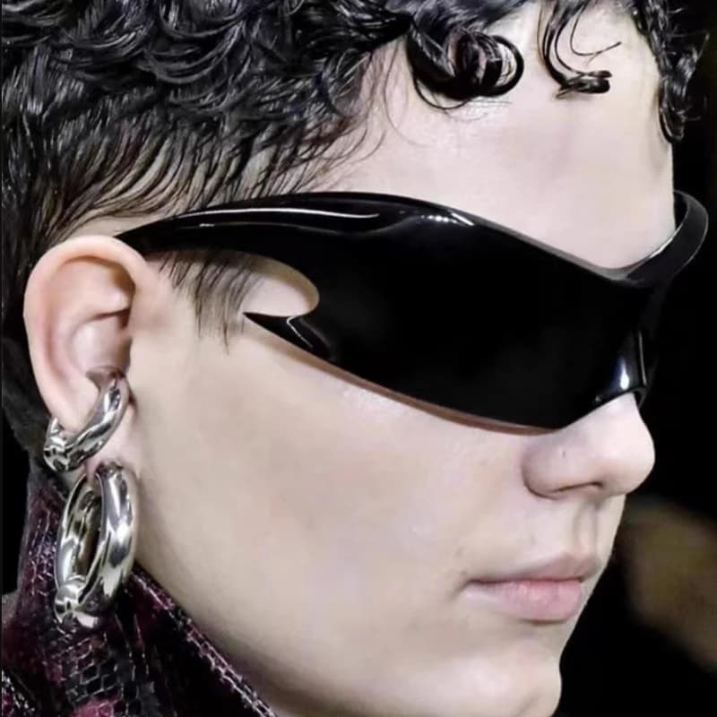 Lunettes de pêche luxe punk unisexe - Style one piece - Vélo hip hop UV400