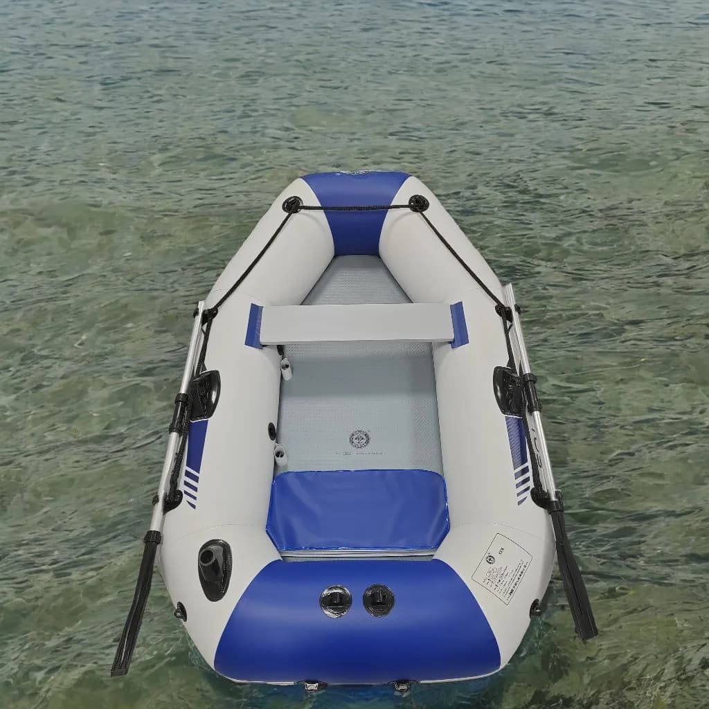 Bateau gonflable pêche 2m pliable PVC - Canoë kayak sport nautique adulte pour ski nautique