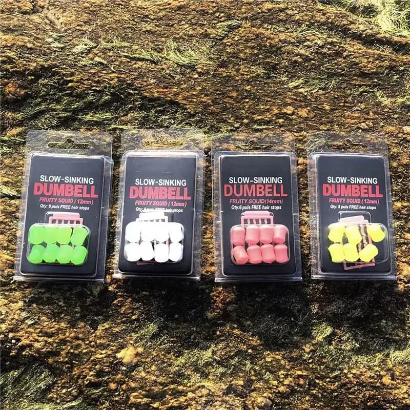 Boilies fruités saveur calmar pour pêche carpe - appâts pop-up et slow sinking - leurres souples