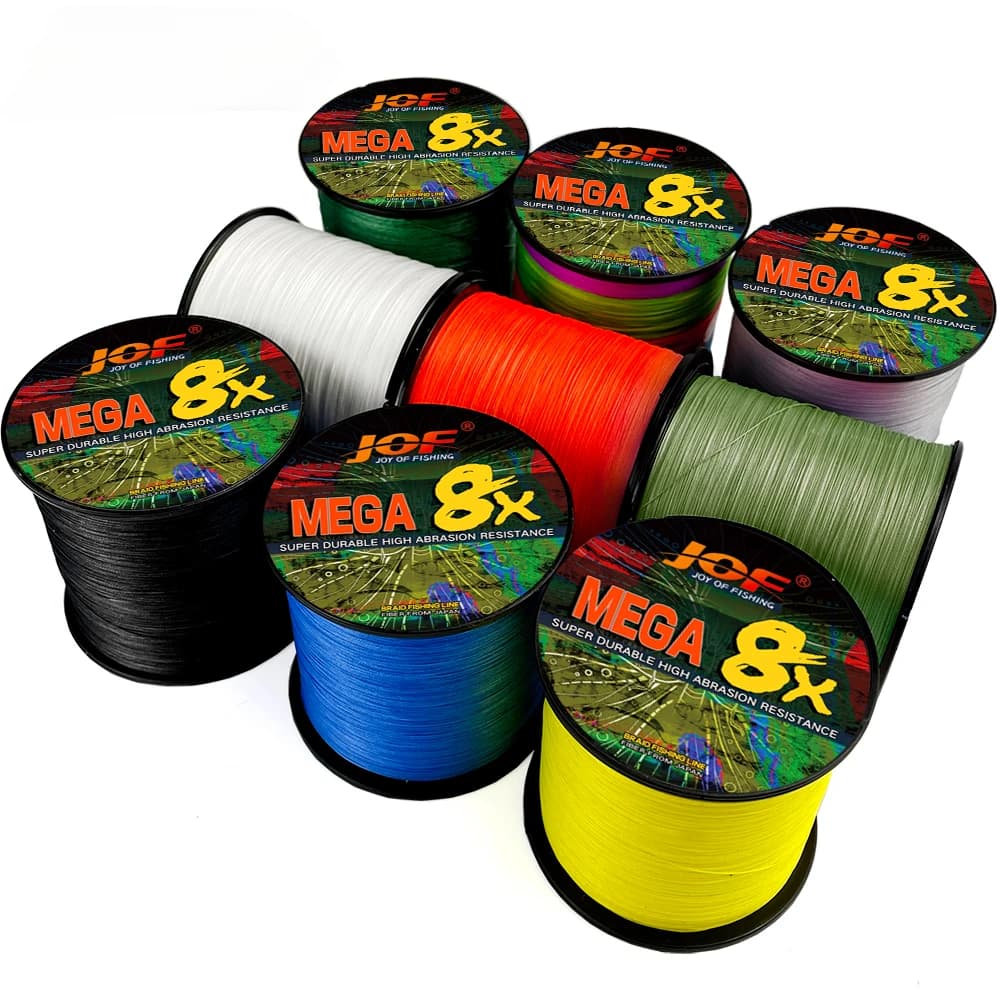 Ligne tressée JOF 8 brins 300m-500m multifilament PE pour bar et carpe 18LB-78LB accessoires pêche