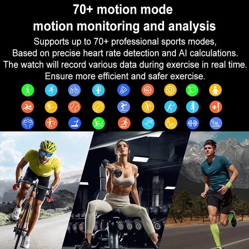 Smartwatch ultra-mince OPPO avec écran AMOLED HD et affichage permanent - Montre sport étanche