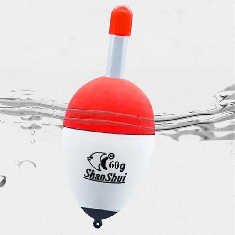 5 Flotteurs lumineux de pêche de nuit EVA 20g à 60g pour surf-casting et rocher, leurres fluorescents