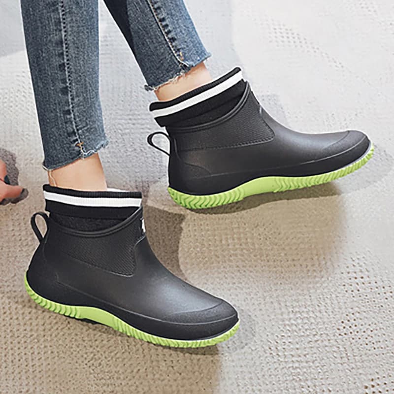 Chaussures aquatiques couple cheville étanches anti-dérapantes avec plateforme coton pour pêche