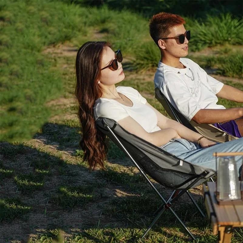 Chaise de camping pliante compacte en aluminium avec sac de transport pour randonnée pêche