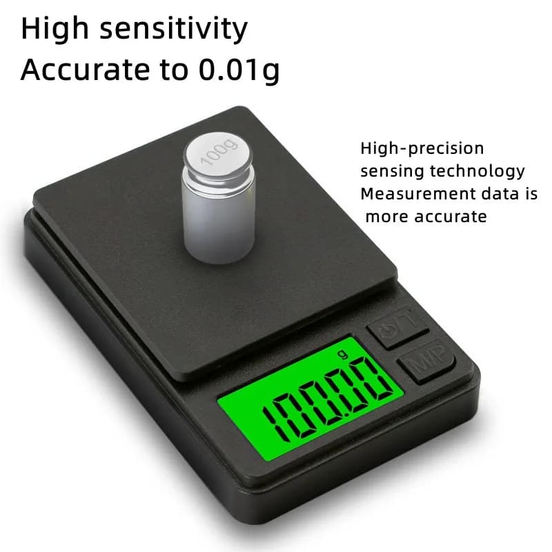 Balance électronique de poche 100/500g 0.01g précision pour appâts et petits accessoires de pêche