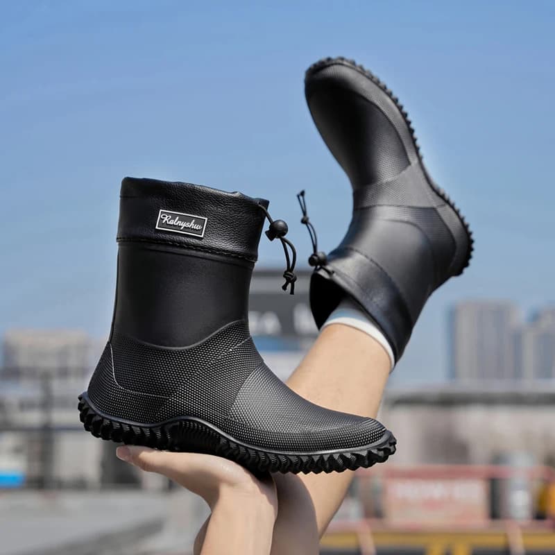 Bottes de pluie courtes homme femme imperméables légères antidérapantes plage commuting unisexe