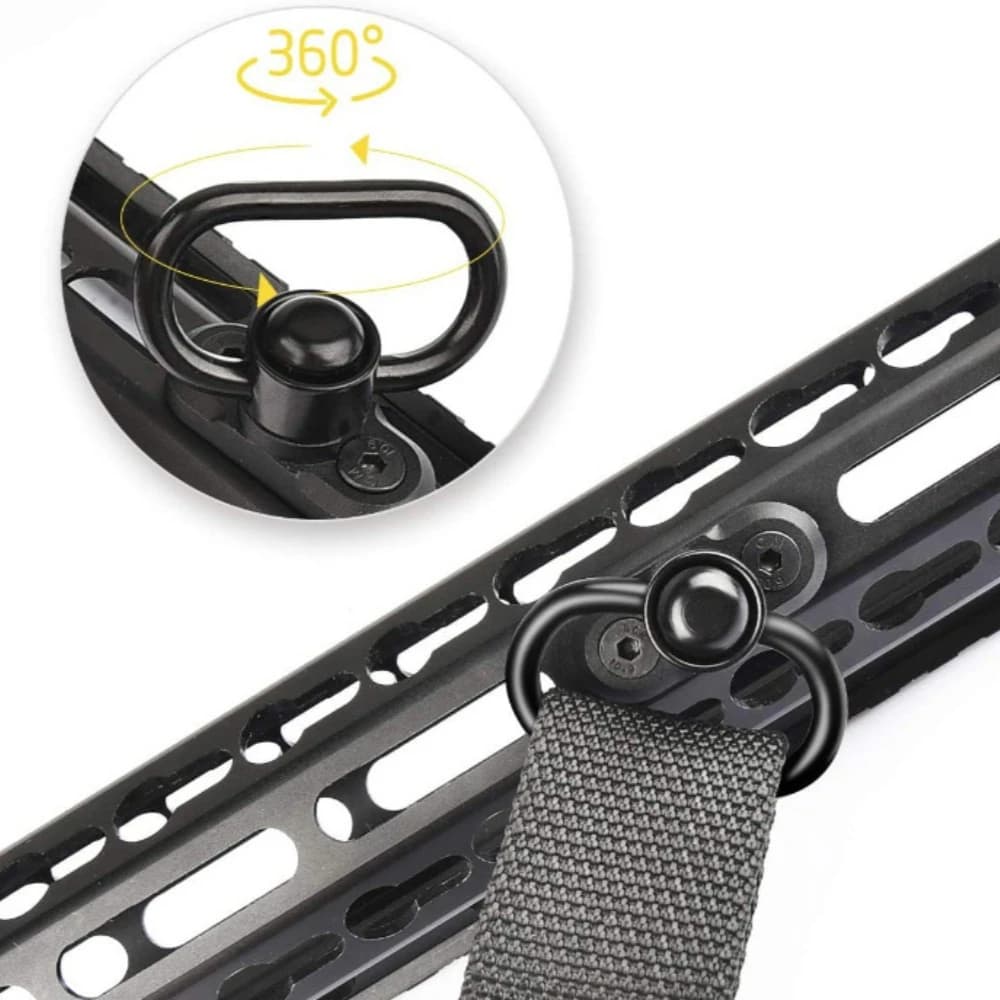 Adaptateur QD M-LOK fixation rail sangle bouton poussoir acier équipement pêche airsoft outdoor
