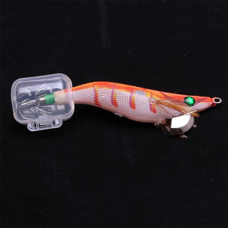 Kit 10/20 pièces protecteurs appâts seiche calmar pêche à l'egi avec couvre-hameçons bois