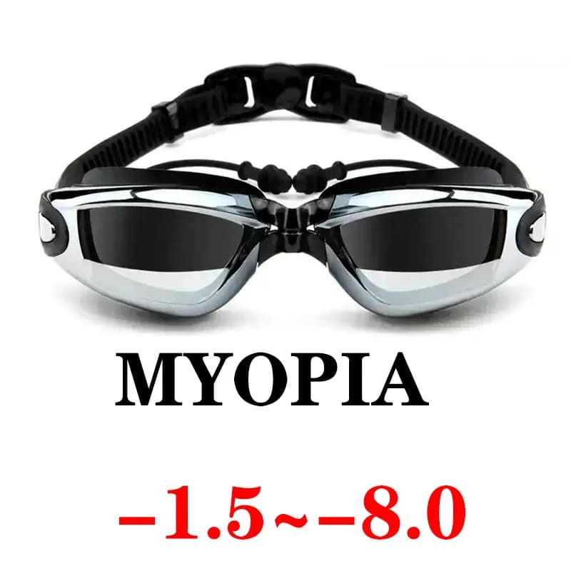 Lunettes de natation adulte avec correction optique anti-buée étanches piscine professionnelle