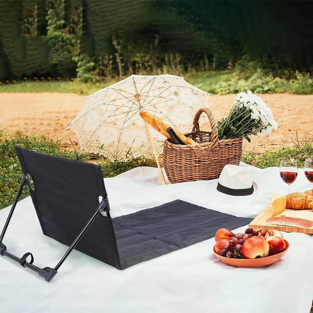 Chaise pliante pêche avec dossier réglable - Siège plage camping confortable pour pêcheurs et loisirs extérieurs