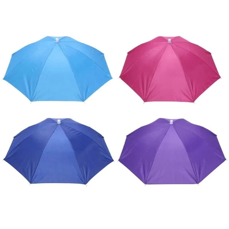 Chapeau parapluie pliable pour pêche randonnée plage camping protection tête mains libre