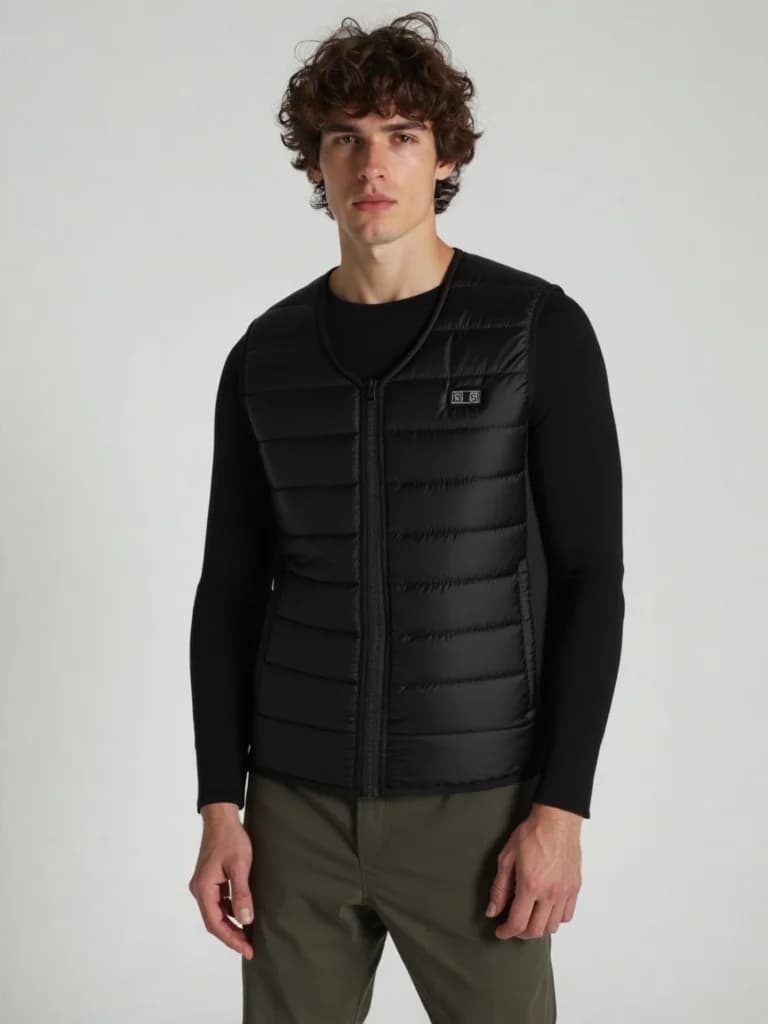 Gilet chauffant homme 12 zones contrôle intelligent - Veste thermique lavable pour pêche hiver plein air