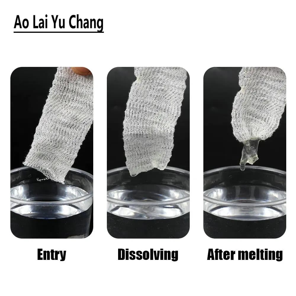 10 filets mesh PVA dissolution eau pêche carpe feeder lanceur appât 5m 18-44mm montage