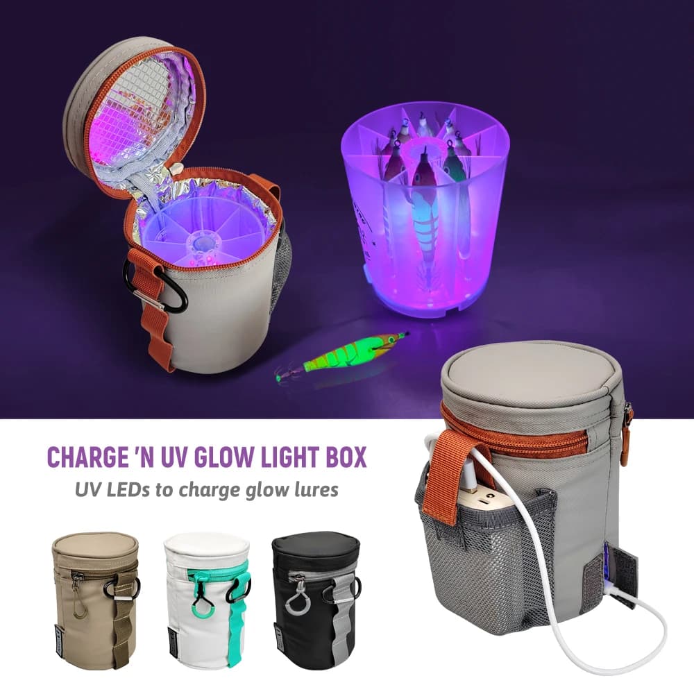 Leurres à calmar UV avec lumière LED rechargeable pour pêche nocturne en mer accessoires pêche