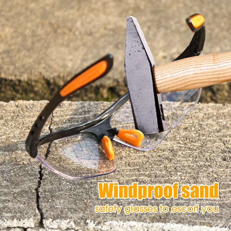 Lunettes de sécurité anti-sable ventilées pour pêche en mer - Protection vent et éclaboussures