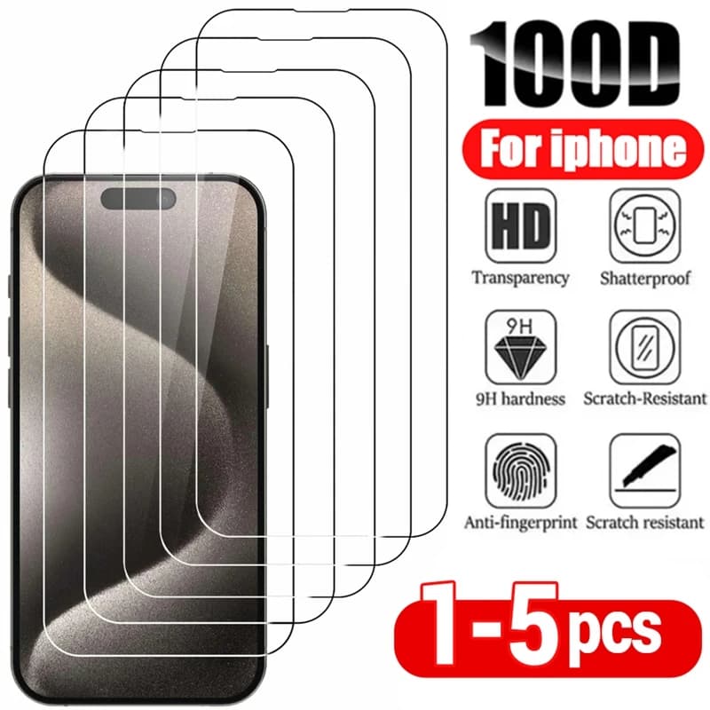 Protection écran verre trempé pour iPhone - Compatible tous modèles, idéal pêcheurs et outdoor