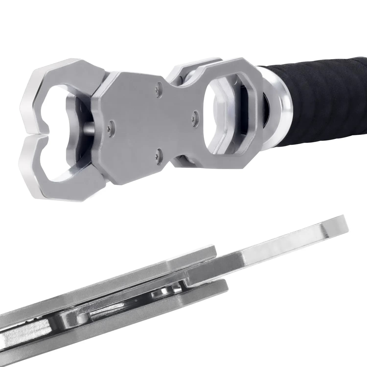 Pinces gripper pêche alliage aluminium 18kg - Rotation 360° réglable - Résistante eau de mer avec balance