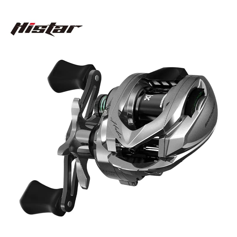 Moulinet baitcasting Histar Verdant BFS ultra léger 118g carbone ratio 7.2:1 4KG frein