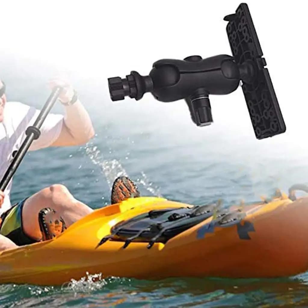 Support de fixation pour sondeur de pêche avec rail de montage GPS pour bateau - Noir