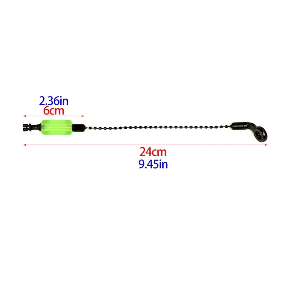 Indicateurs de touche Hirisi 4 pièces - tubes fluorescents amovibles 6 couleurs pour pêche carpe