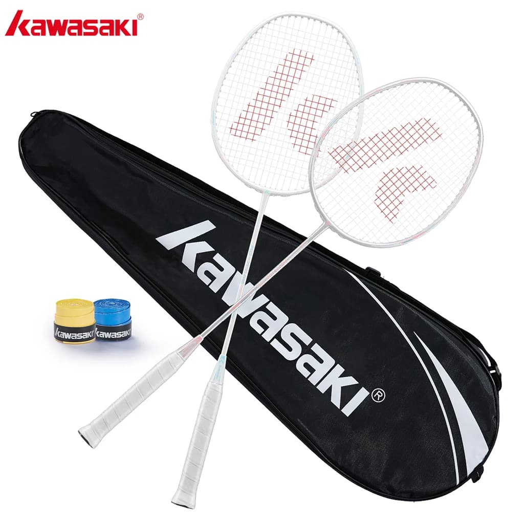 Set complet Kawasaki KD-700 PRO 2 raquettes avec sac + grips - Entraînement badminton pratique