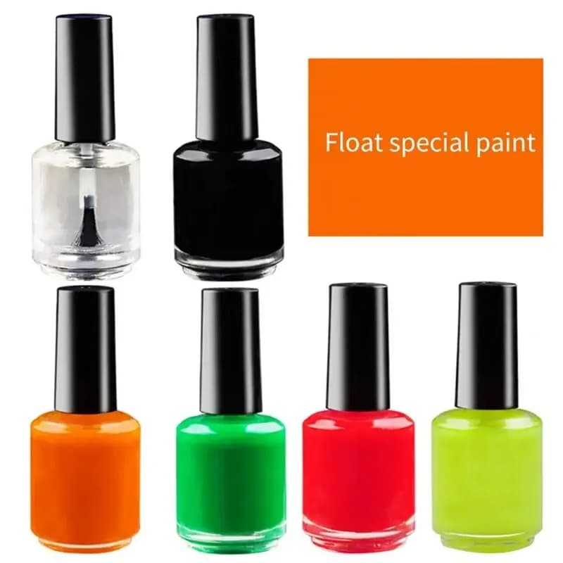 Peinture fluorescente 15ML pour flotteurs de pêche, séchage rapide et réparation de bouchons de ligne