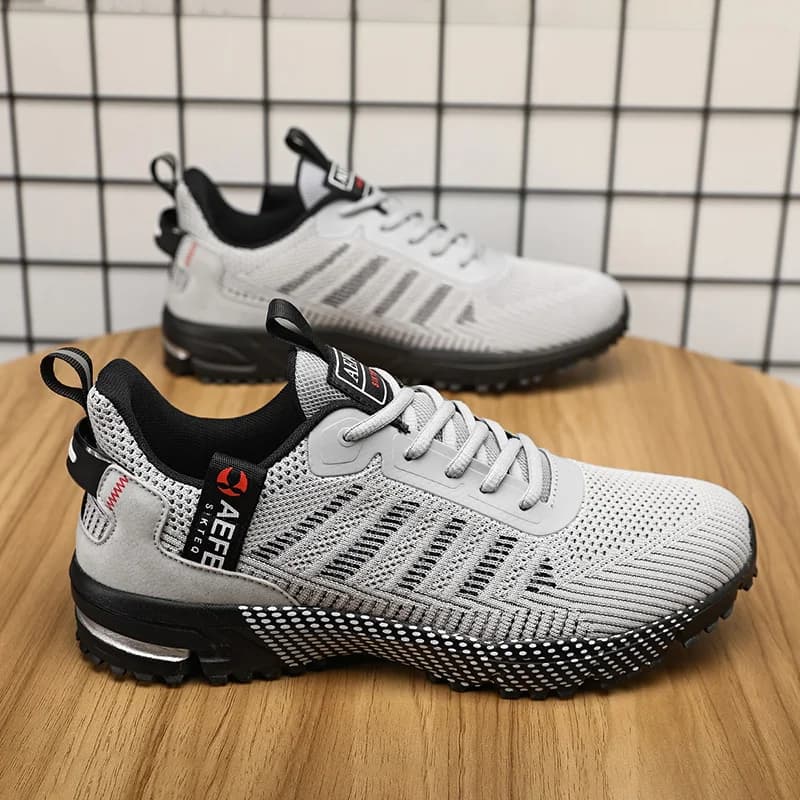 Chaussures running homme pour pêche sportive - Sneakers respirantes légères pêche active et déplacements